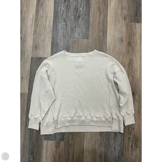 Sweatshirt Crewneck By American Eagle In Cream, Size: M