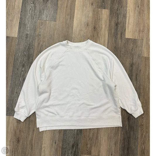 Sweatshirt Crewneck By Aerie In White, Size: L