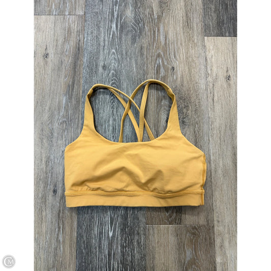 Athletic Bra By Lululemon In Yellow, Size: 4