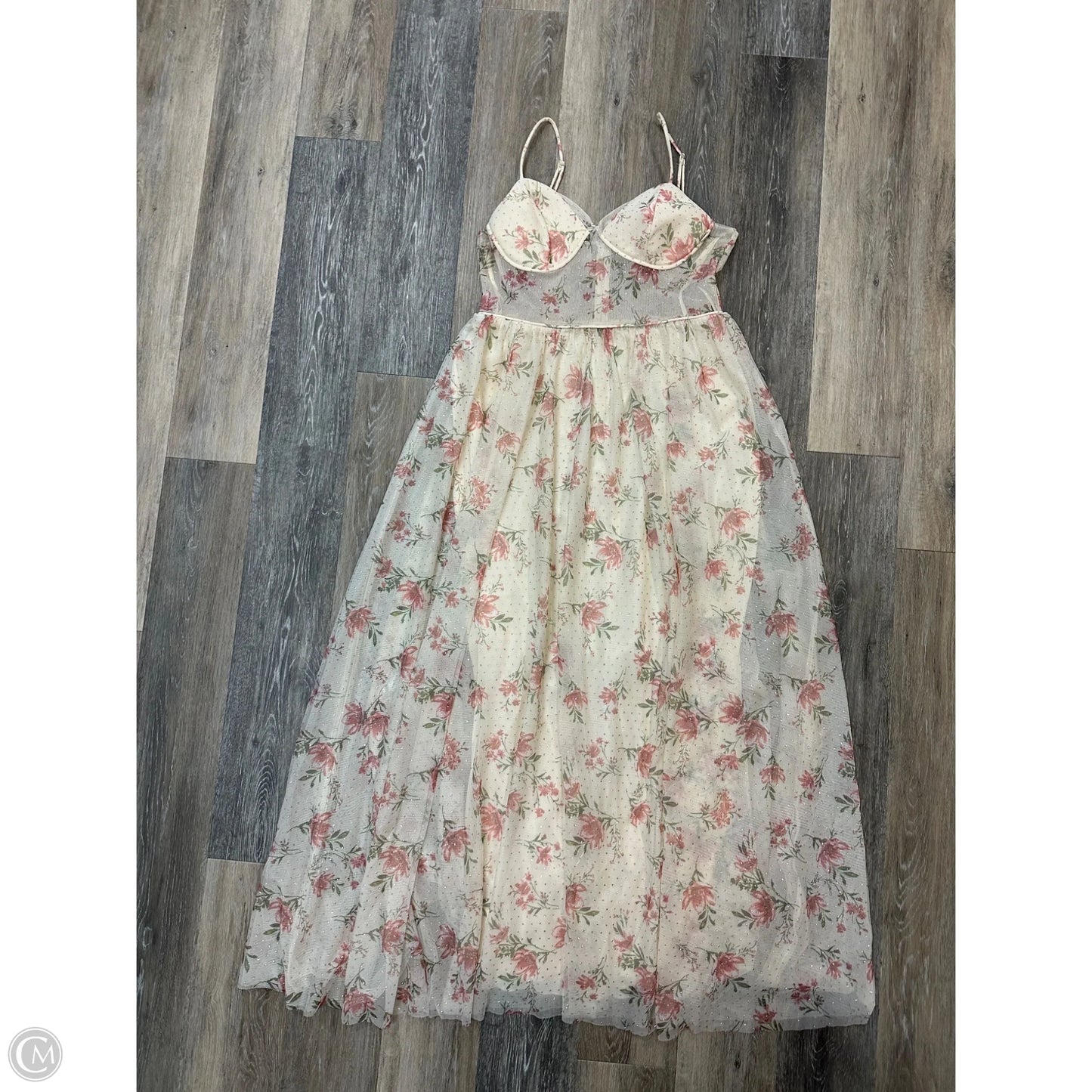 Dress Party Long By City Studio In Floral Print, Size: 16