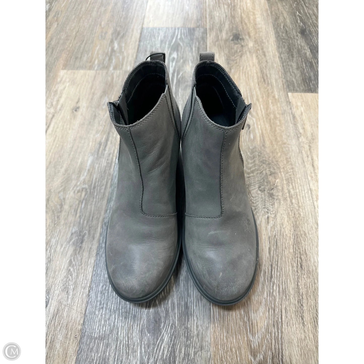 Boots Ankle Heels By Sorel In Grey, Size: 9.5