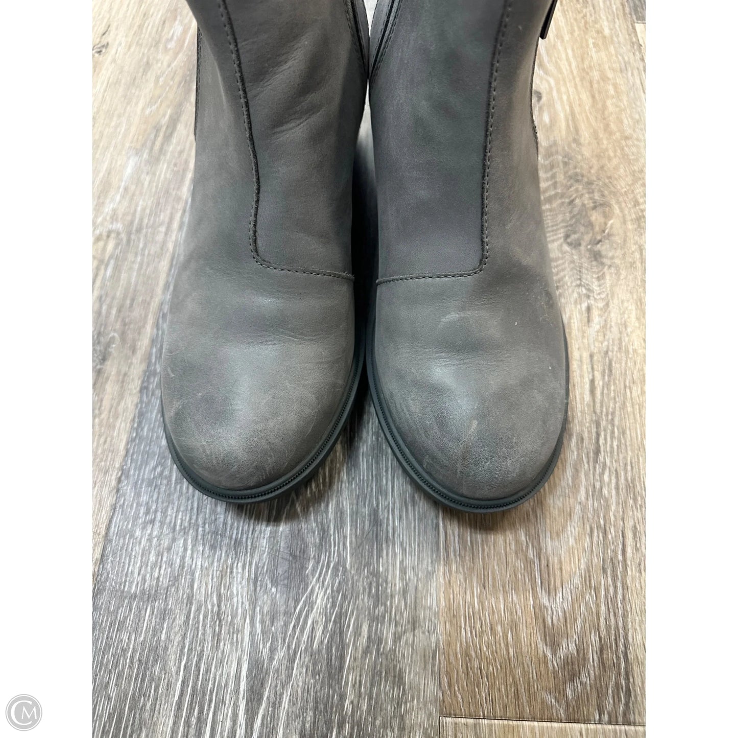 Boots Ankle Heels By Sorel In Grey, Size: 9.5