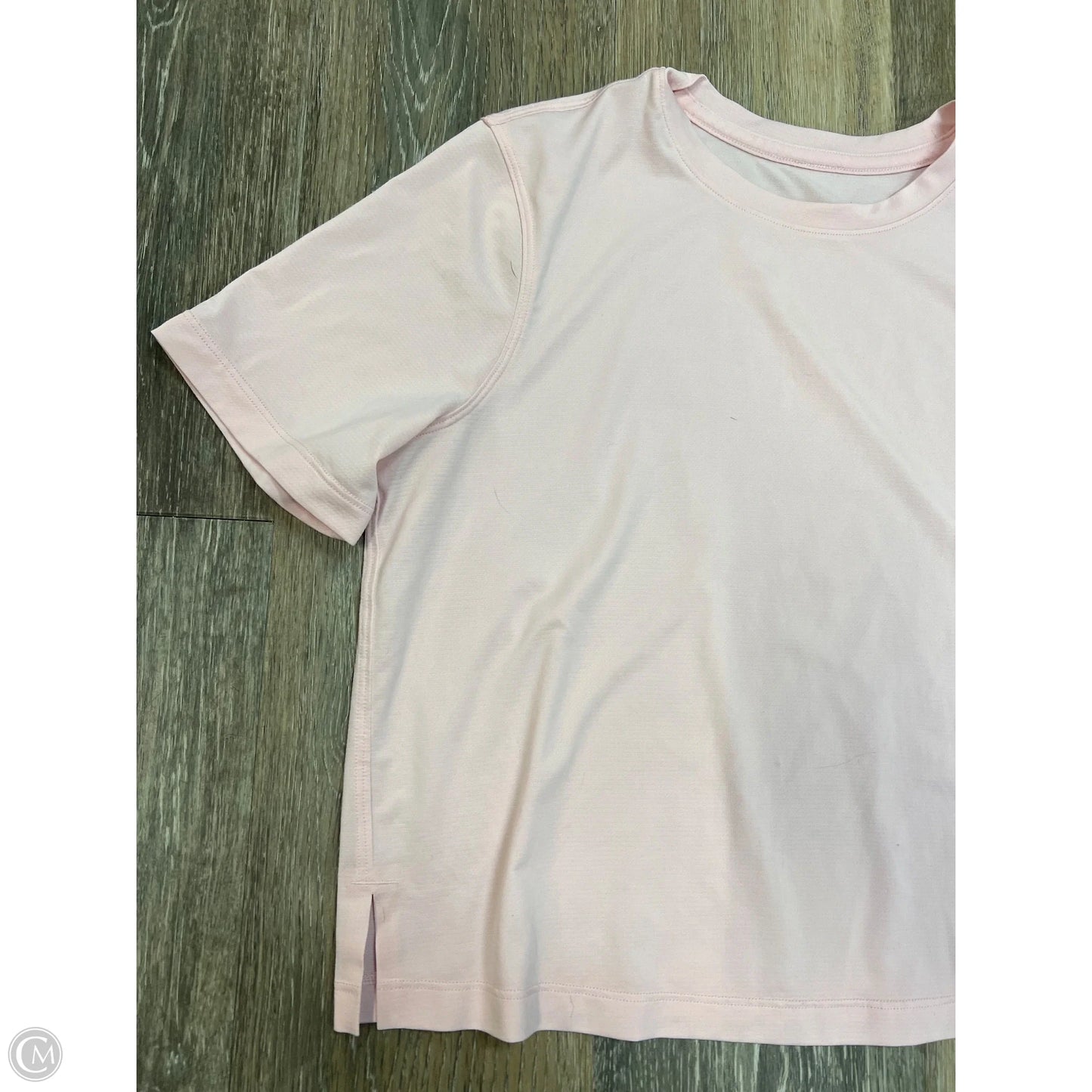 Athletic Top Short Sleeve By Lululemon In Pink, Size: 6