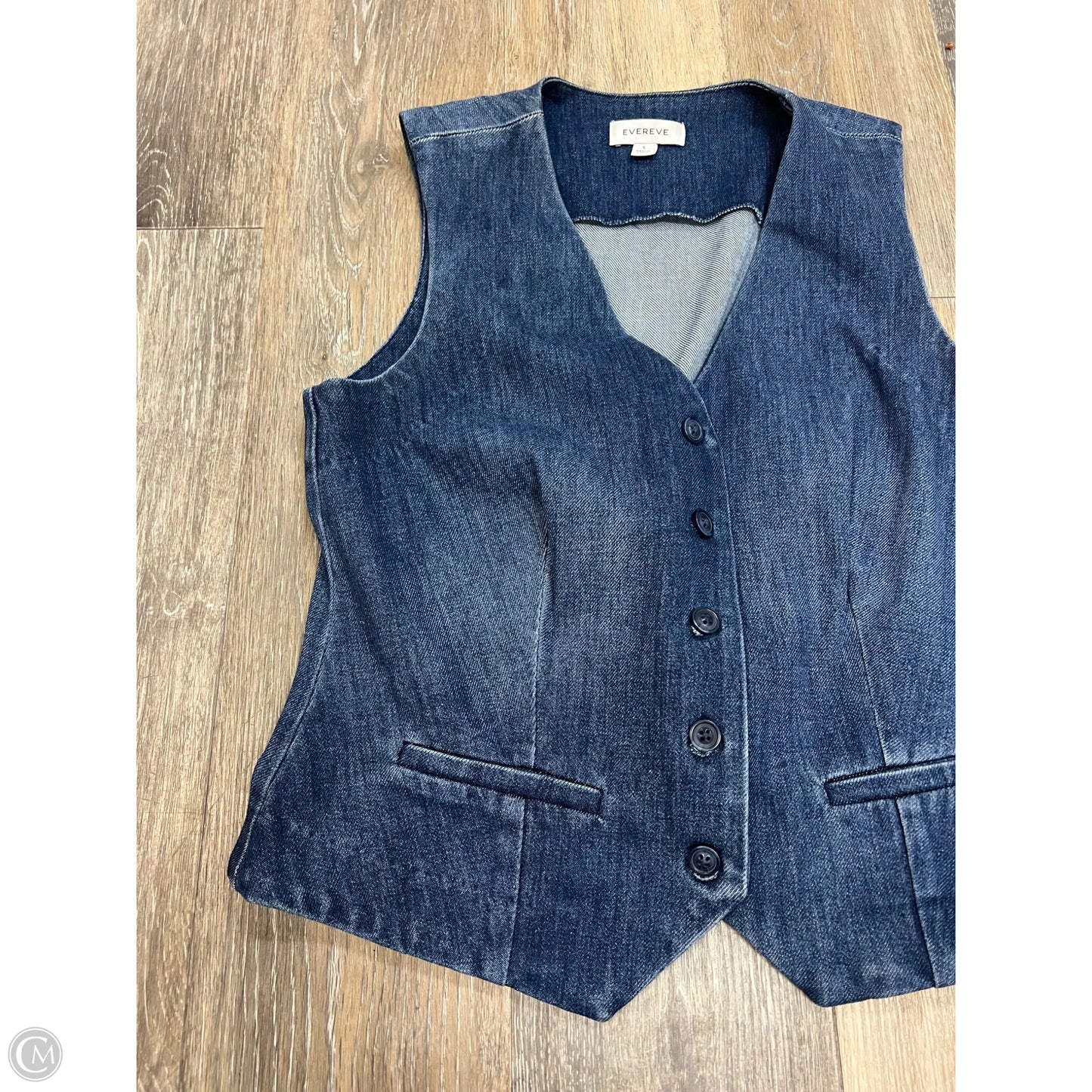 Vest Other By Evereve In Blue Denim, Size: S