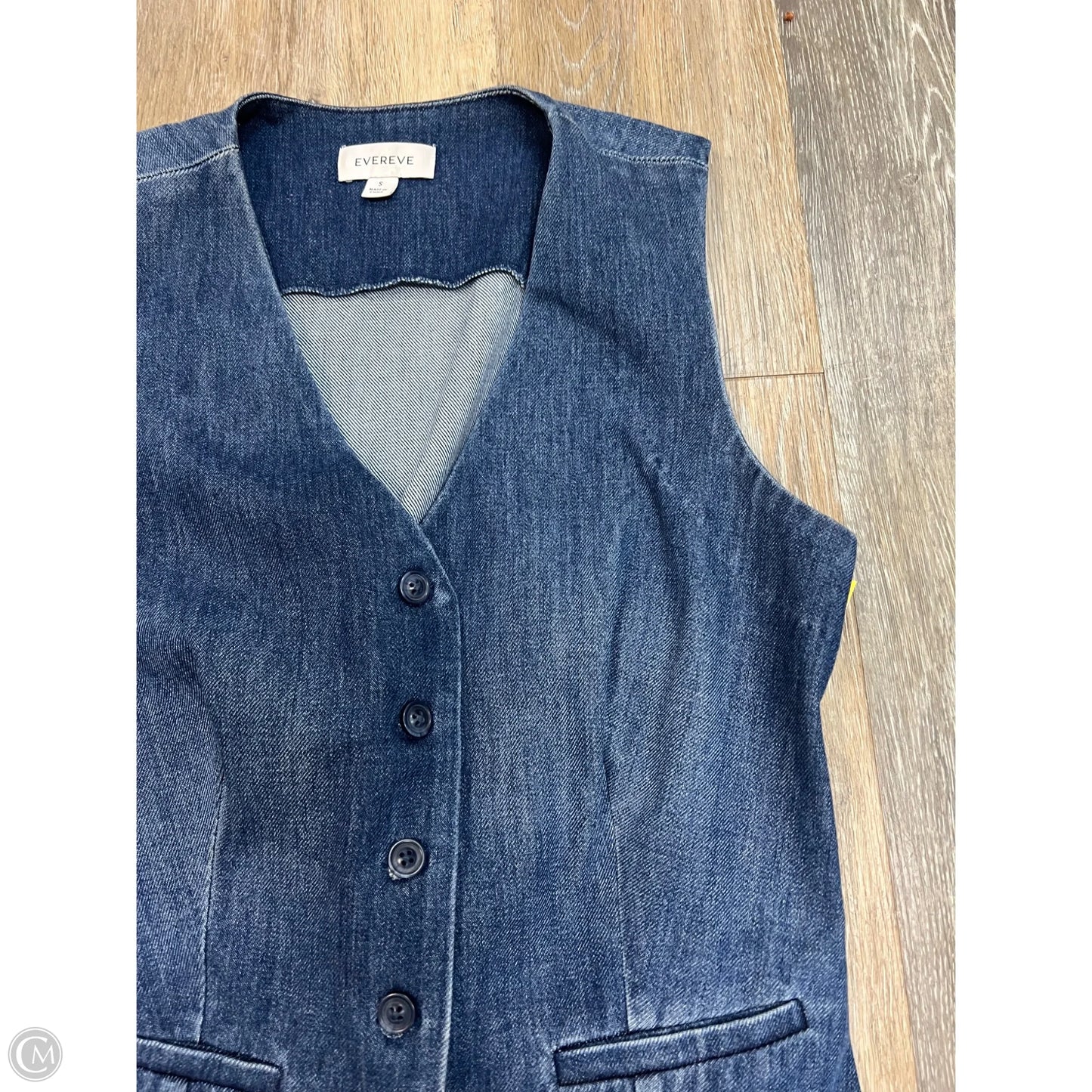 Vest Other By Evereve In Blue Denim, Size: S