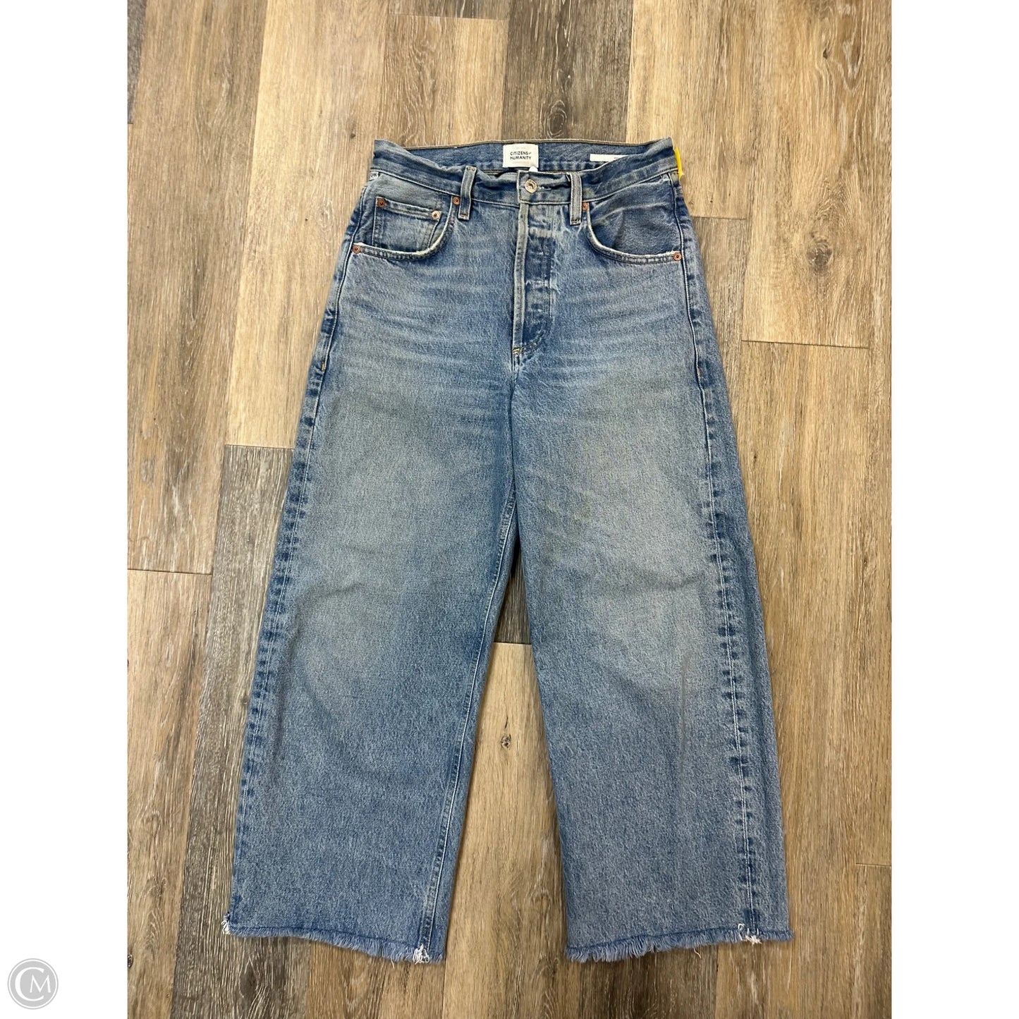 Jeans Wide Leg By Citizens Of Humanity In Blue Denim, Size: 10