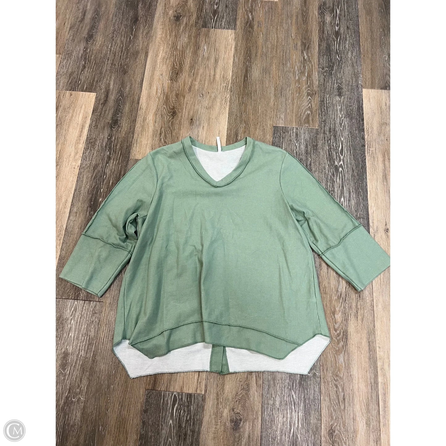 Top Long Sleeve By Lulu B In Green, Size: Xl
