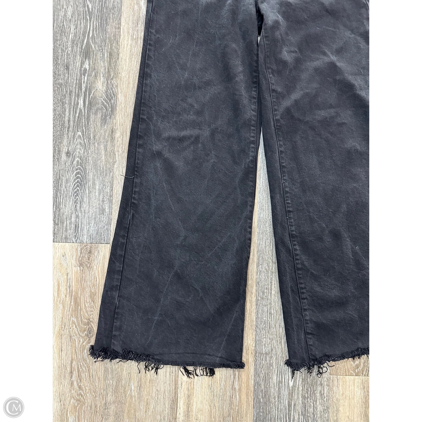 Jeans Wide Leg By Good American In Black, Size: 6