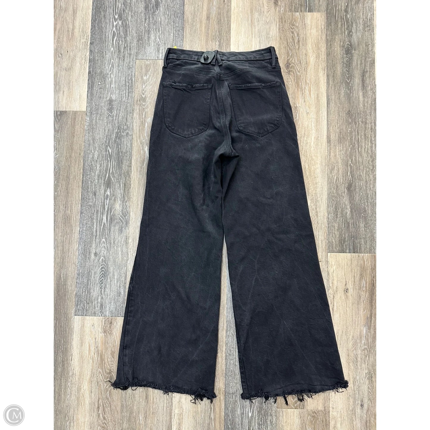 Jeans Wide Leg By Good American In Black, Size: 6
