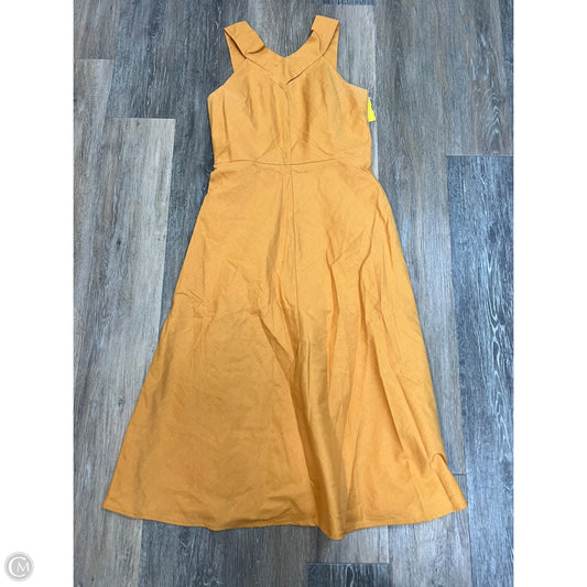 Dress Casual Maxi By Banana Republic In Gold, Size: 2