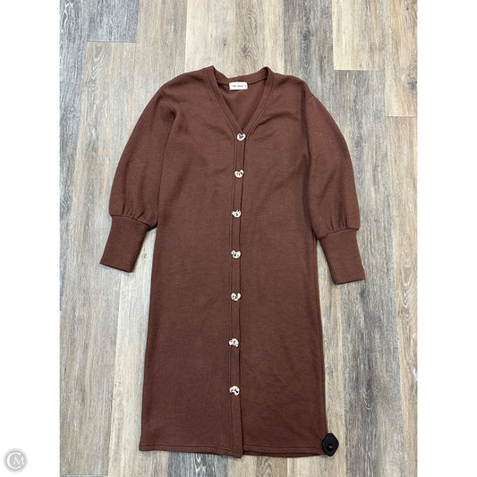 Sweater Cardigan By The Nines In Brown, Size: S