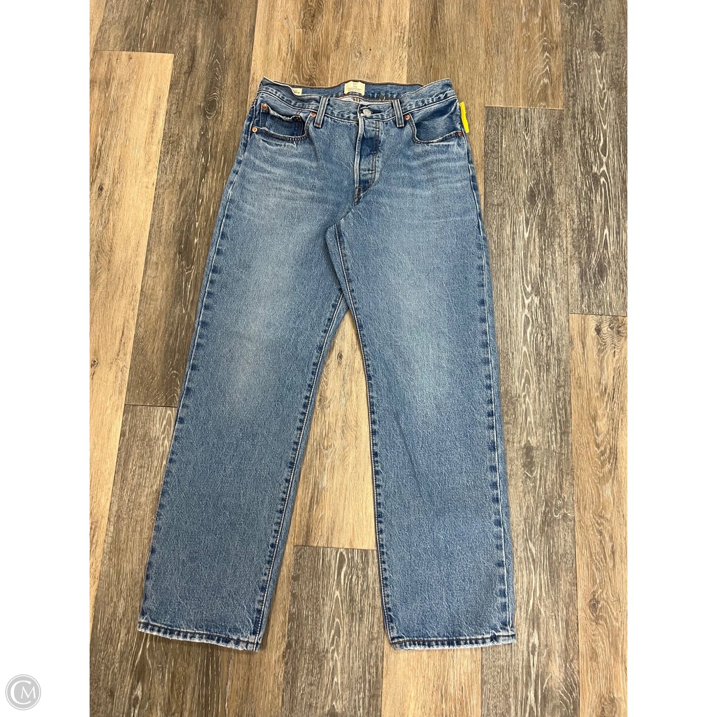 -Jeans Straight By Levis In Blue Denim, Size: 6/28