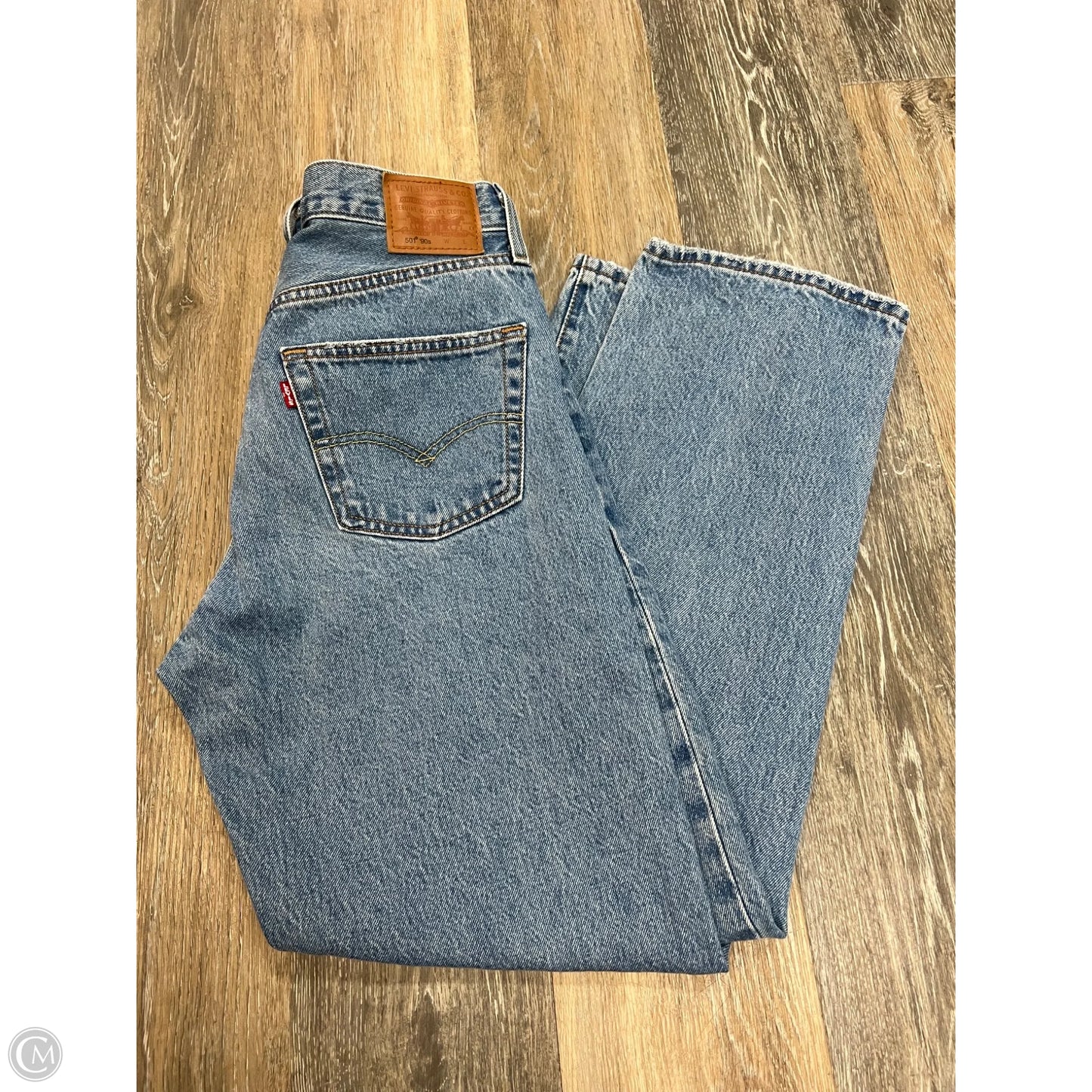 -Jeans Straight By Levis In Blue Denim, Size: 6/28
