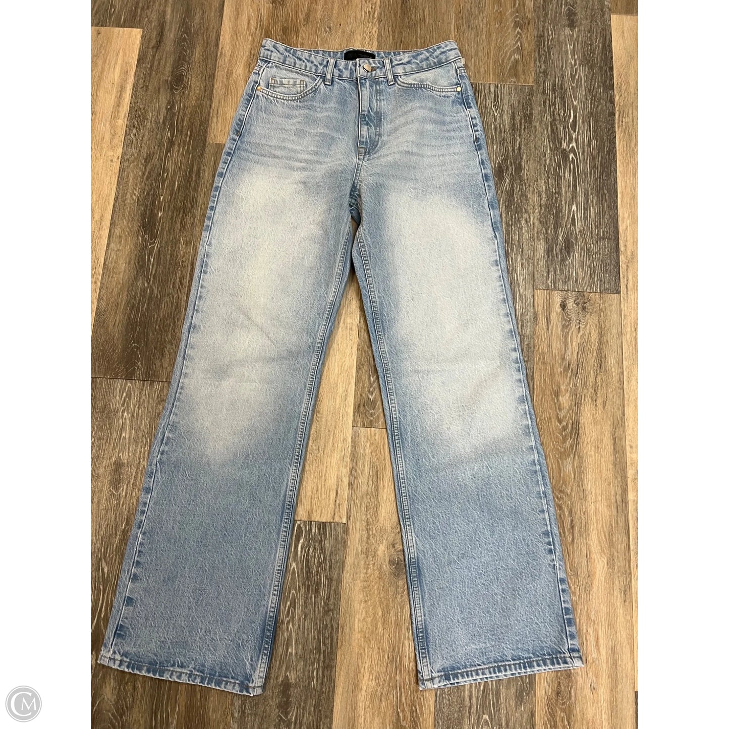 Jeans Wide Leg By Zara In Blue Denim, Size: 6/28