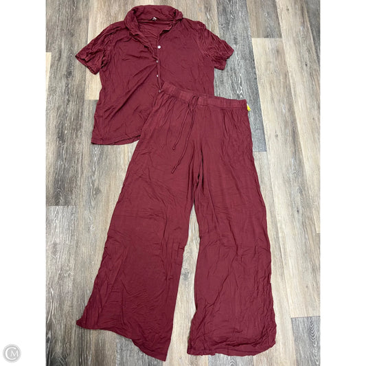 Pajamas 2pc By Goosebumps In Red, Size: L
