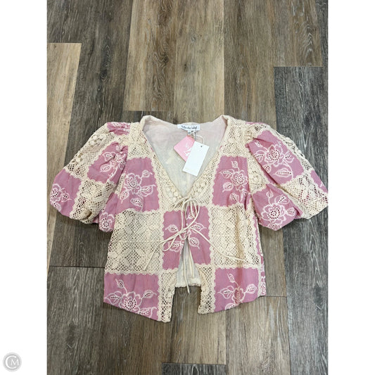 Blouse Short Sleeve By Sofie the Label In Black, Size: L