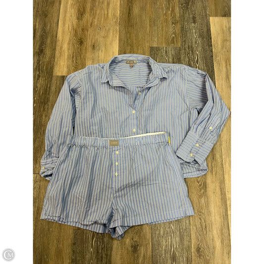 Pajamas 2pc By J. Crew In Striped Pattern, Size: L