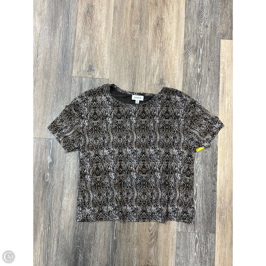 Blouse Short Sleeve By Evereve In Animal Print, Size: M