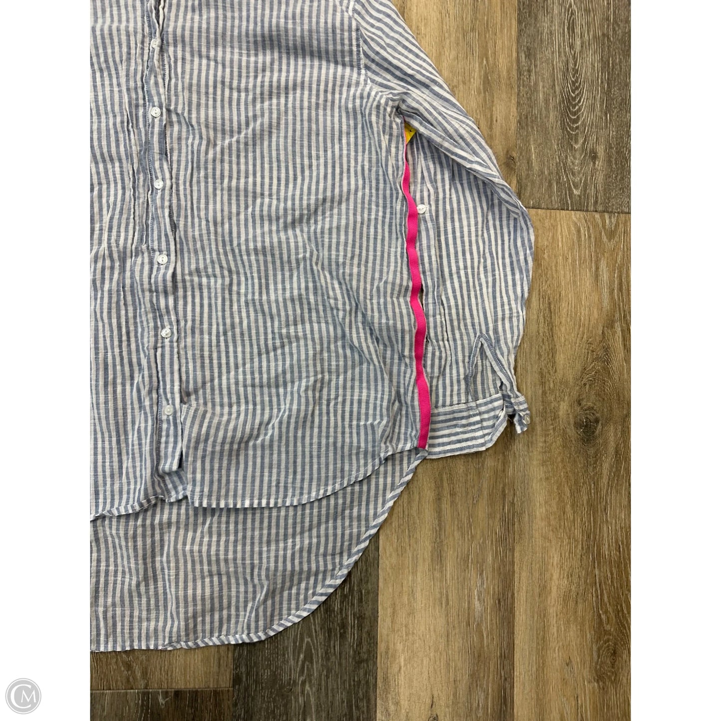 Blouse Long Sleeve By Sundry In Striped Pattern, Size: L