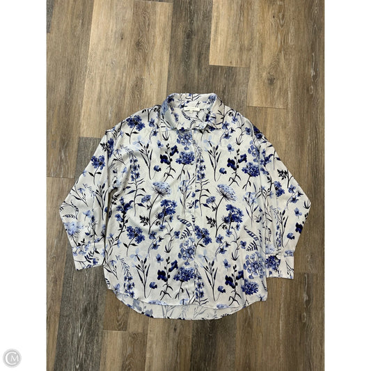 Blouse Long Sleeve By Favorite Daughter In Floral Print, Size: S