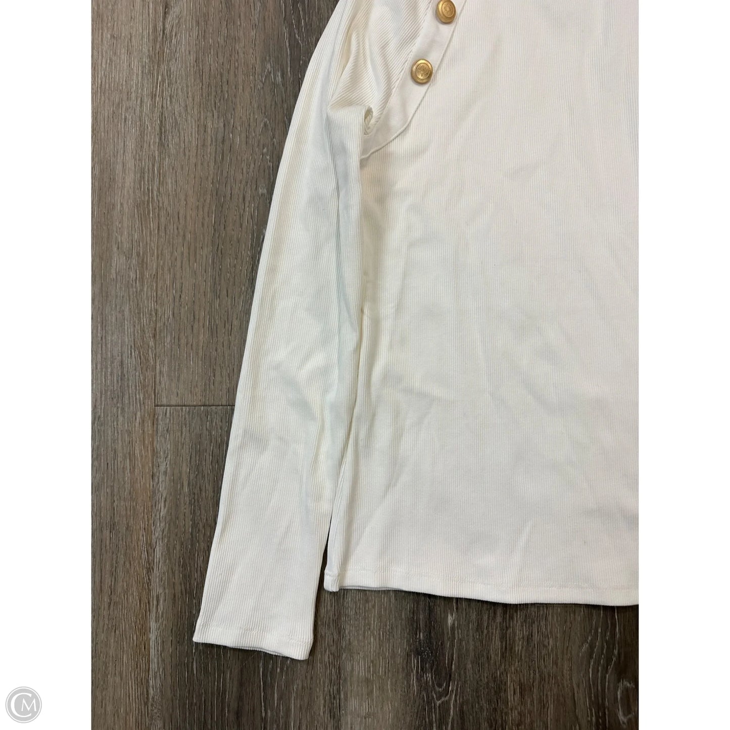 Top Long Sleeve By White House Black Market In White, Size: M