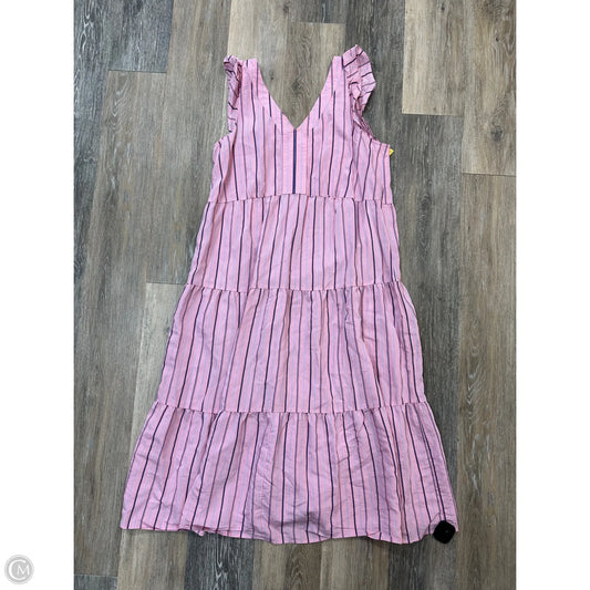 Dress Casual Maxi By Loft In Pink, Size: L