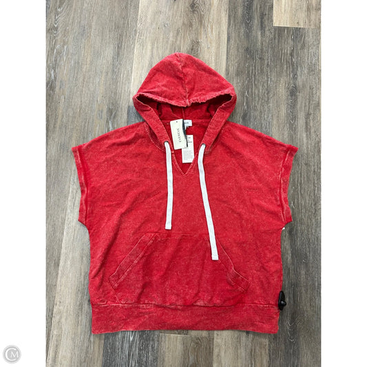 Sweatshirt Hoodie By Evereve In Red, Size: L