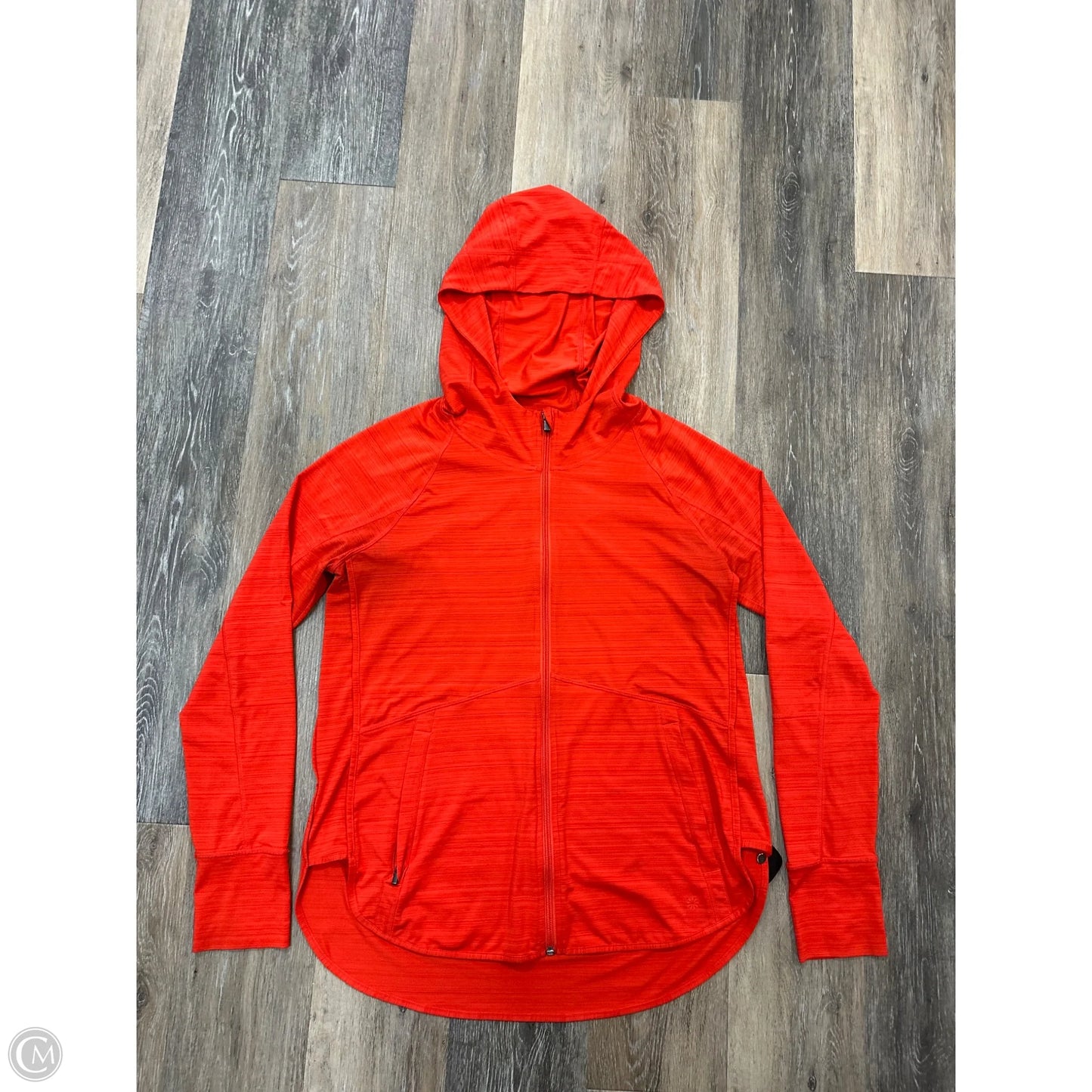 Athletic Jacket By Athleta In Orange, Size: L