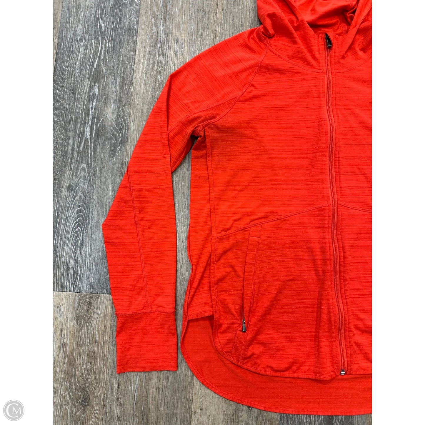 Athletic Jacket By Athleta In Orange, Size: L