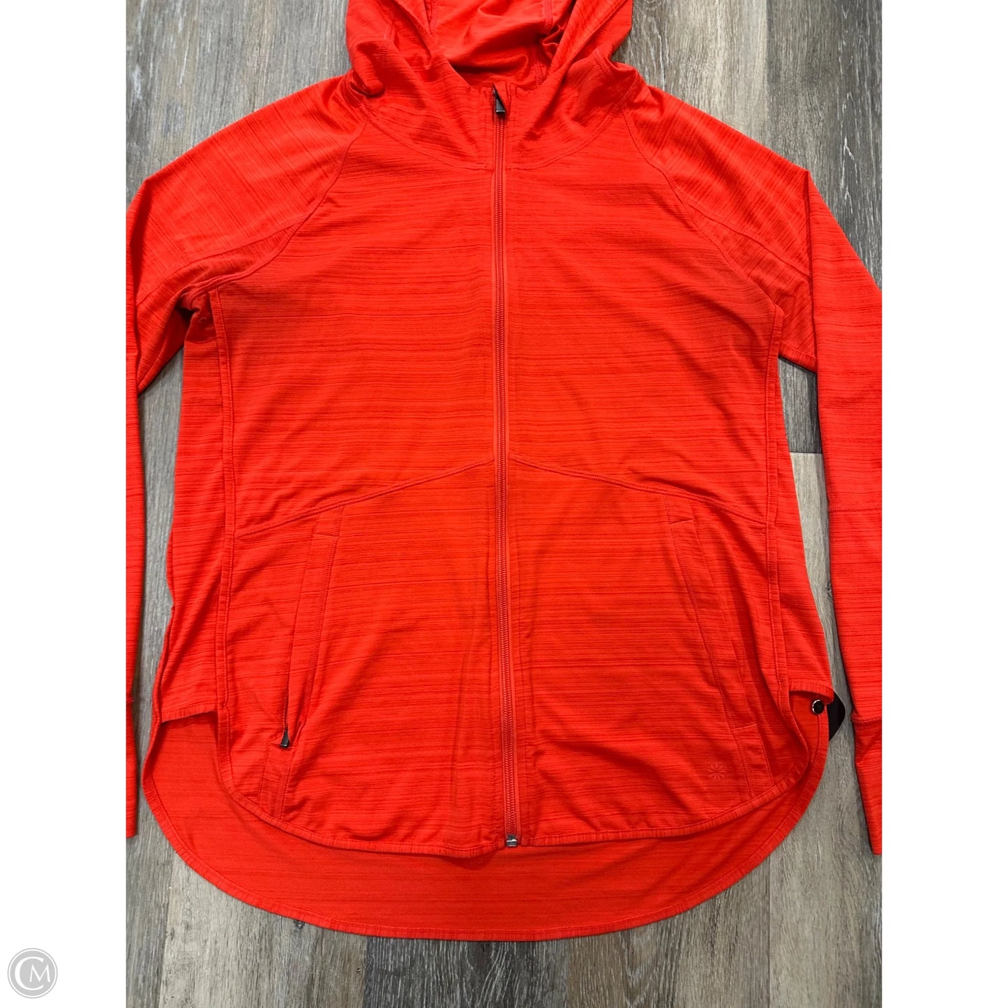 Athletic Jacket By Athleta In Orange, Size: L