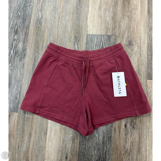 -Athletic Shorts By Athleta In Pink, Size: M