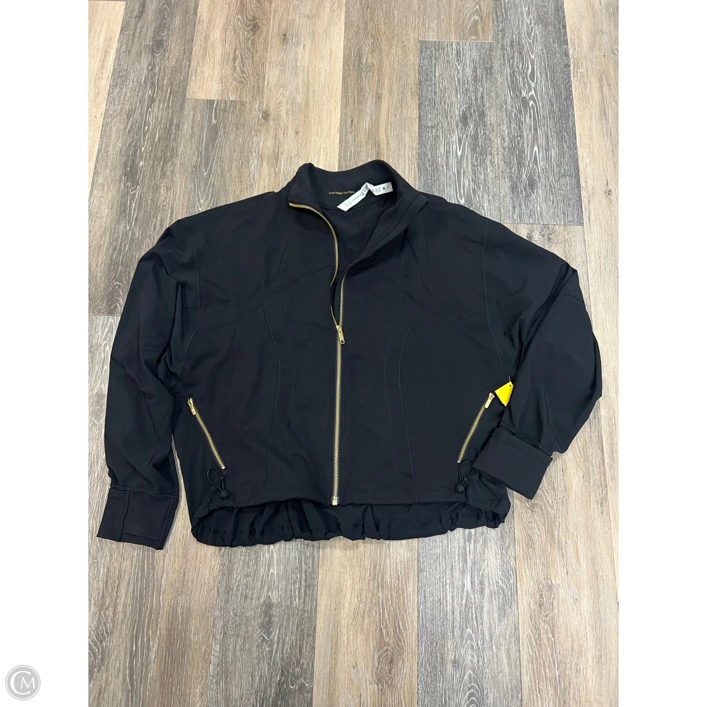 Athletic Jacket By Lululemon In Black, Size: 6