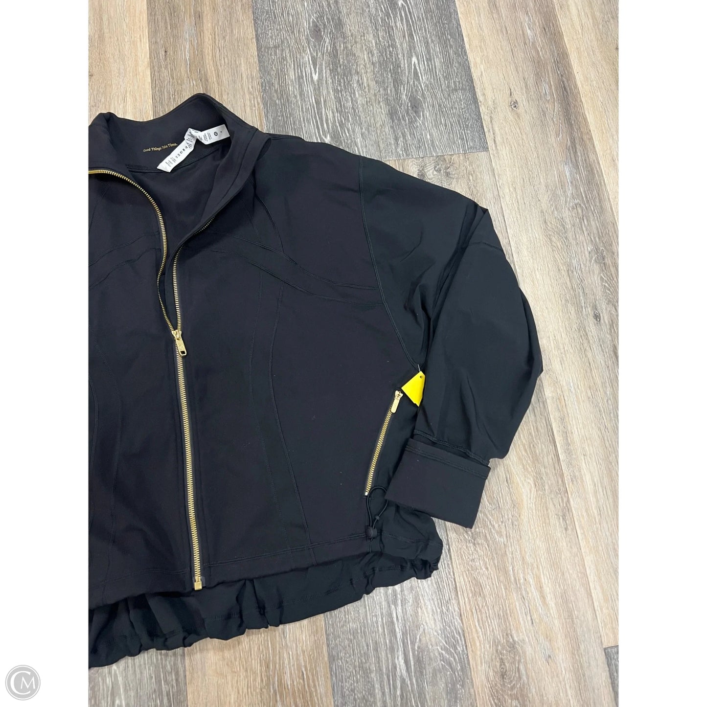 Athletic Jacket By Lululemon In Black, Size: 6