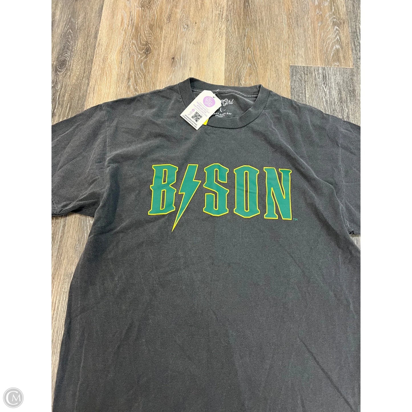 Athletic Top Short Sleeve By Fangirl In Grey, Size: L