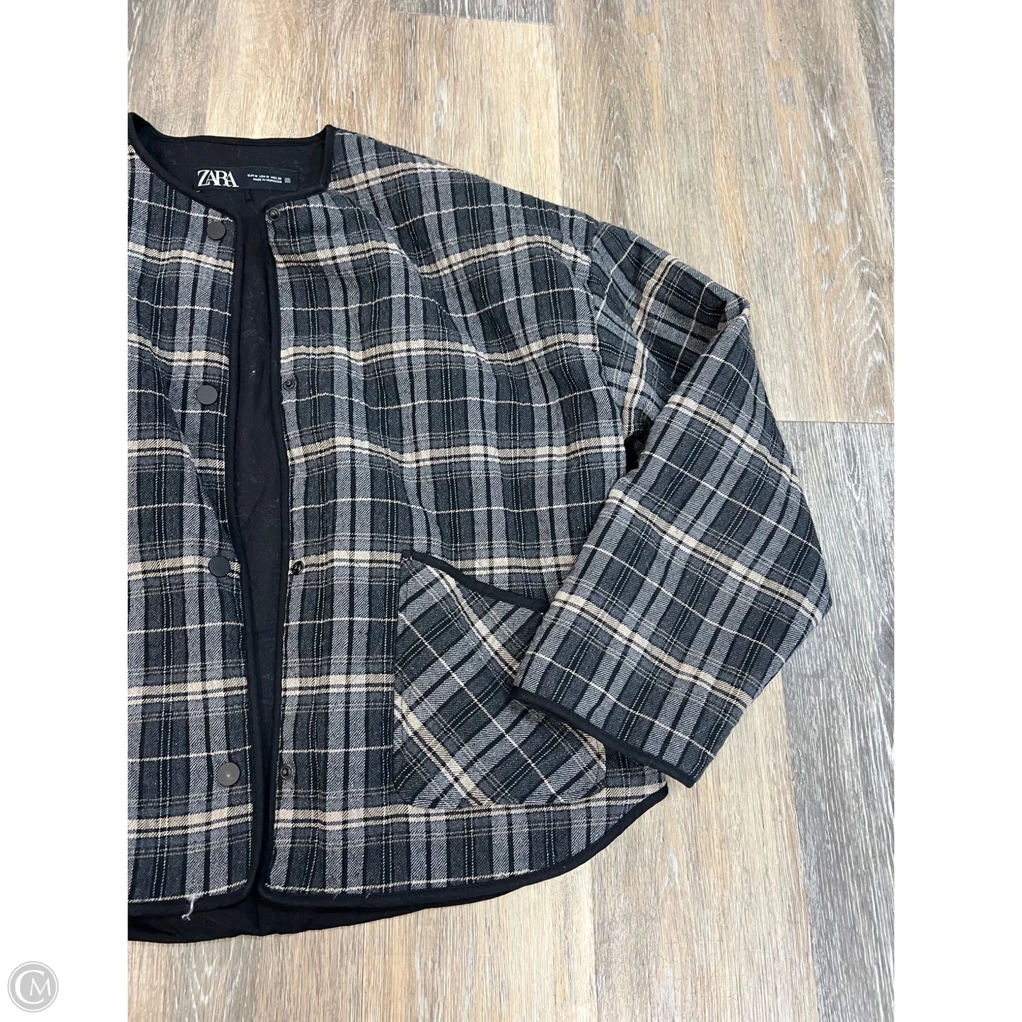 Jacket Other By Zara In Plaid Pattern, Size: M
