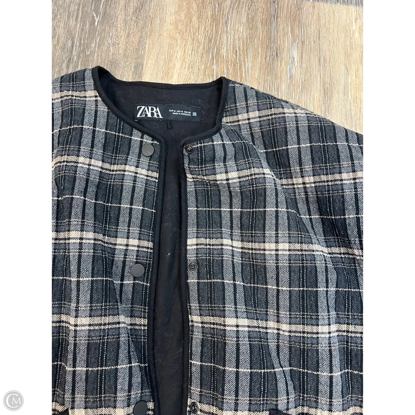 Jacket Other By Zara In Plaid Pattern, Size: M