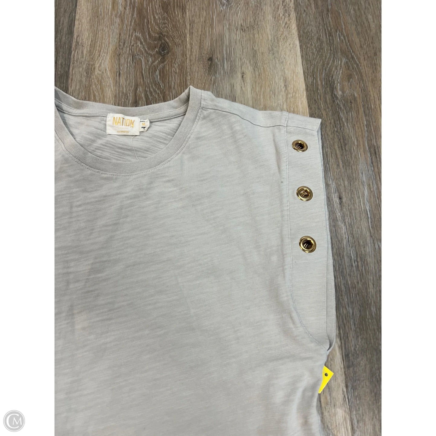 -Top Short Sleeve By Nation In Taupe, Size: M