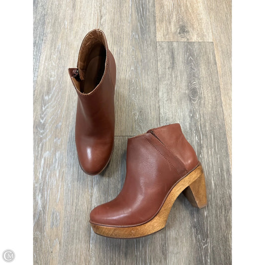 Boots Ankle Heels By Kelsi Dagger In Brown, Size: 7