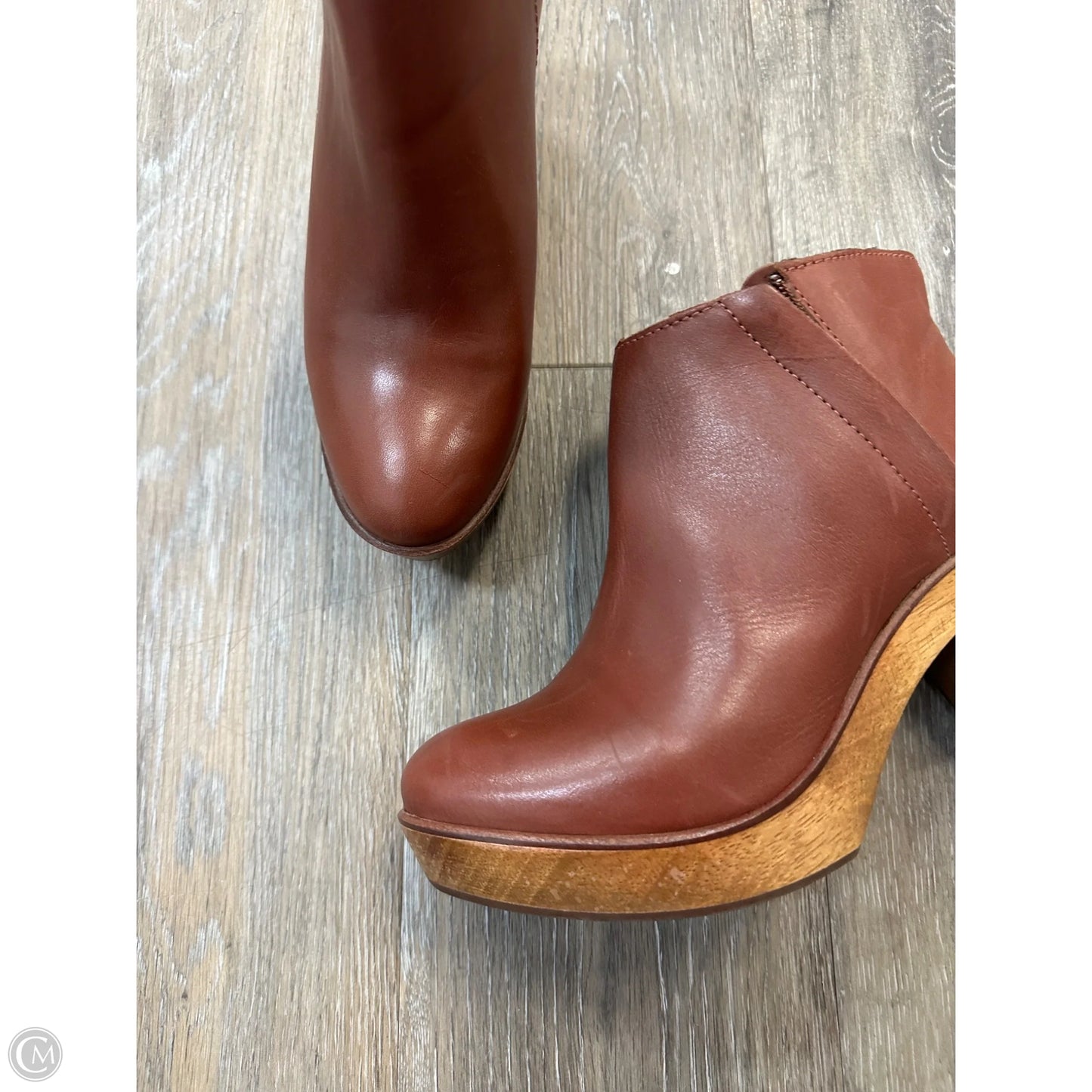 Boots Ankle Heels By Kelsi Dagger In Brown, Size: 7