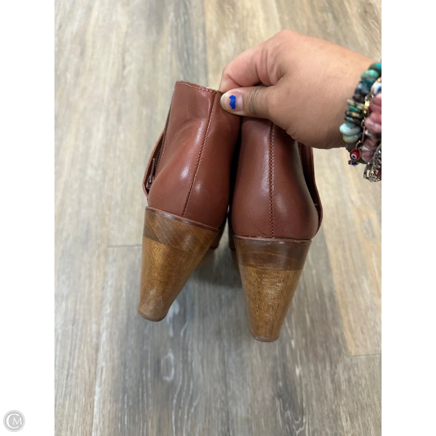 Boots Ankle Heels By Kelsi Dagger In Brown, Size: 7