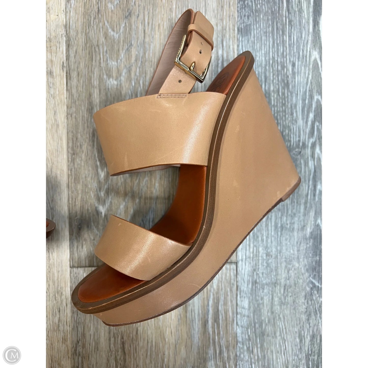 Sandals Designer By Tory Burch In Tan, Size: 7