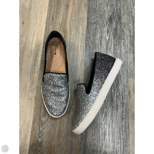 Shoes Flats By Birdies In Silver, Size: 7