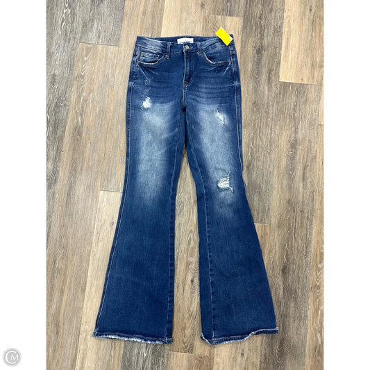 Jeans Boot Cut By Vervet In Blue Denim, Size: 4