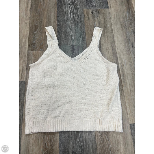 Top Sleeveless By Madewell In Cream, Size: M