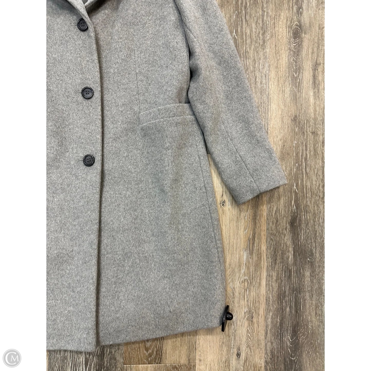 Coat Peacoat By Lauren By Ralph Lauren In Grey, Size: 8