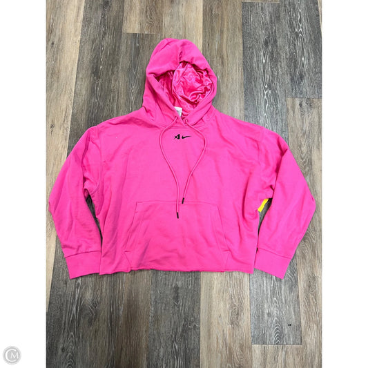 Athletic Sweatshirt By Nike x Aja Wilson In Pink, Size: L