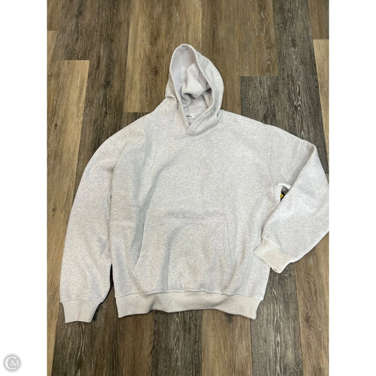 Sweatshirt Hoodie By Tic Toc In Grey, Size: Xl