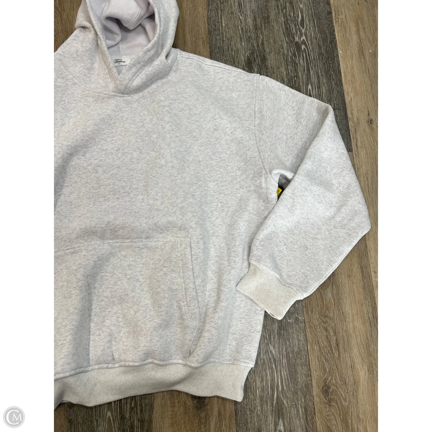 Sweatshirt Hoodie By Tic Toc In Grey, Size: Xl