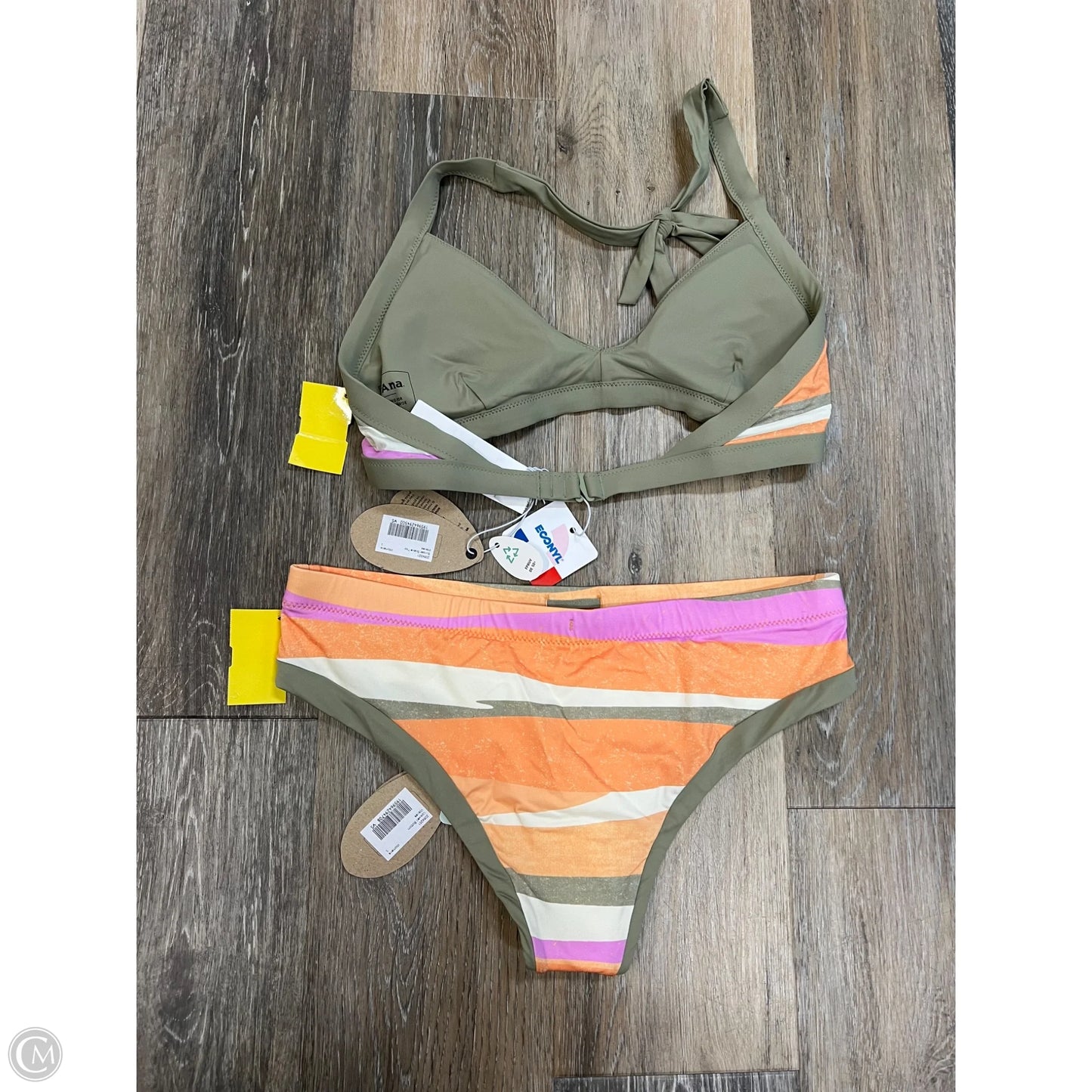 Swimsuit 2pc By Prana In Orange & Pink, Size: S