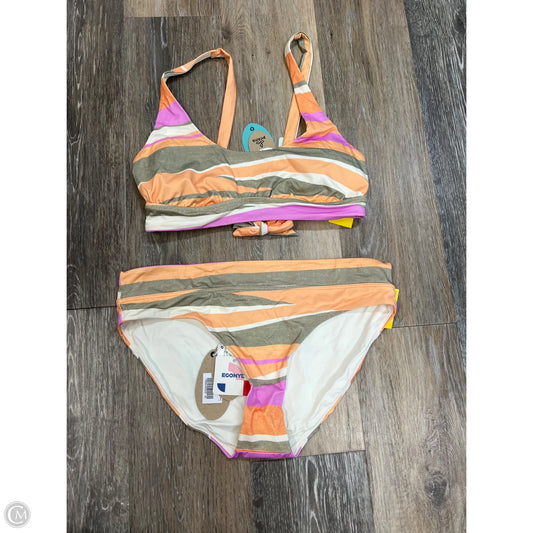 Swimsuit 2pc By Prana In Orange & Pink, Size: S